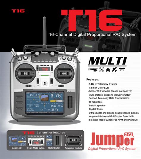 Jumper T16 Color LCD Multiprotocol Radio