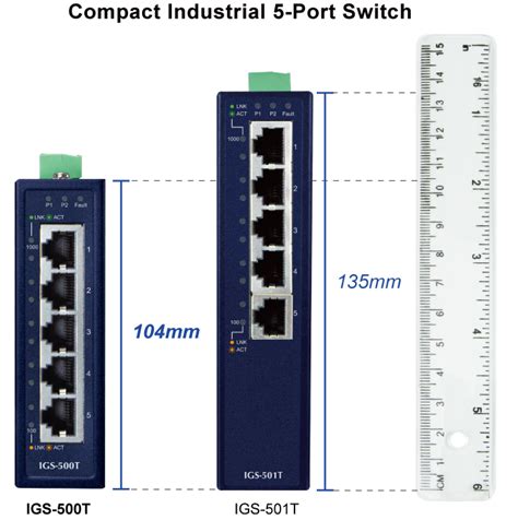 Planet IGS-500T: Compact Industrial 5-Port 10/100/1000T Gigabit ...