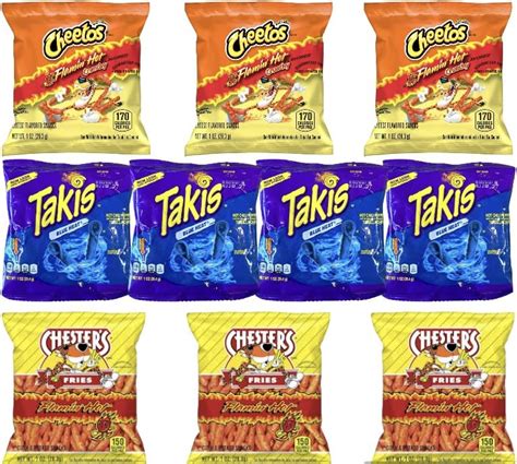 Hot Chips Variety Pack Takis Blue Heat And Chesters Hot Desertcart