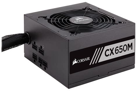Corsair Cx650m 650 Watt 204 Pin Atx Power Supply Black
