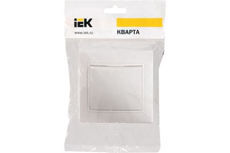 1-клавишный выключатель IEK Вс10-1-0-кб 10а керамика кварта бел. EVK10 ...