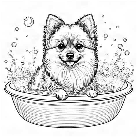 Best Pomeranian Coloring Pages Free Printable Pdf