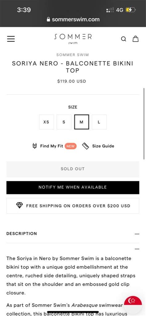 SOMMER SWIM SORIYA NERO BALCONETTE BIKINI TOP Women S Fashion Swimwear Bikinis Swimsuits