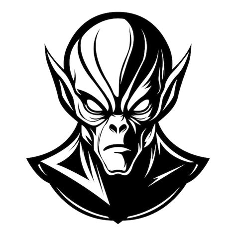 Premium Vector Alien Iconic Logo Vector Illustration