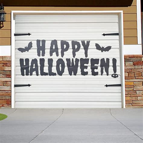 The Holiday Aisle 17 Piece Happy Halloween Magnets Garage Door Mural