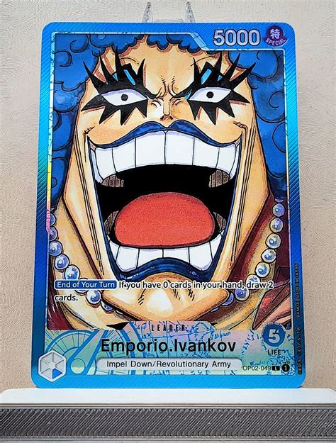 One Piece English! 1x Emporio Ivankov Alternate Art (OP02-049 - Parall