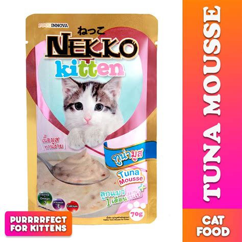 Nekko Kitten Cat Food Pouch Tuna Mousse 70g Wet Food Shopee Philippines