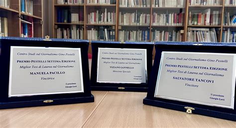 Ai Premi Pestelli VI e VII edizione presentazione martedì 24 di
