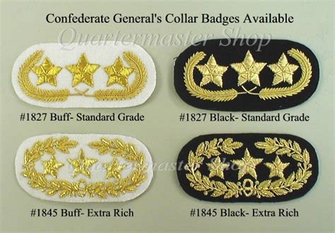 Confederate Officer Rank Insignia