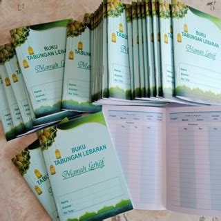 Jual Buku Tabungan Custom Isi Halaman Untuk Tabungan Lebaran