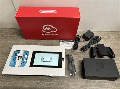 【やや傷や汚れあり】 Switch ニンテンドー スイッチ マイニンテンドー 限定カラー 動作品 本体 ジョイコン ドッグセット