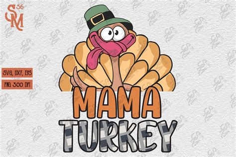 Mama Turkey Thanksgiving Sublimation Graphic By StevenMunoz56