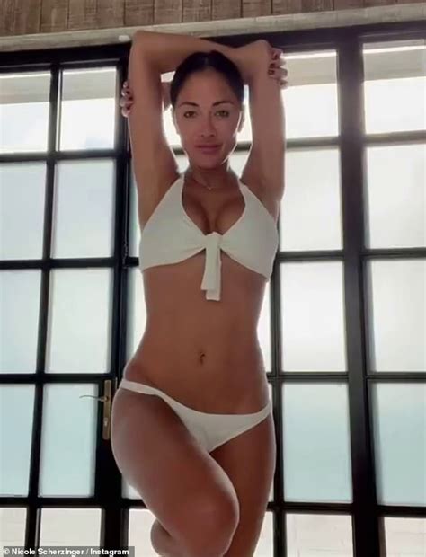 Nicole Scherzinger Flaunts Her Incredible Body In A White Bikini As She Poses Up A Storm Daily