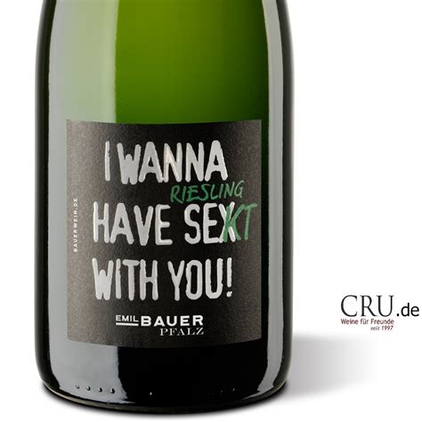 Emil Bauer I Wanna Have Sex Riesling Sekt With You Sekt Brut Jahrgangssekt