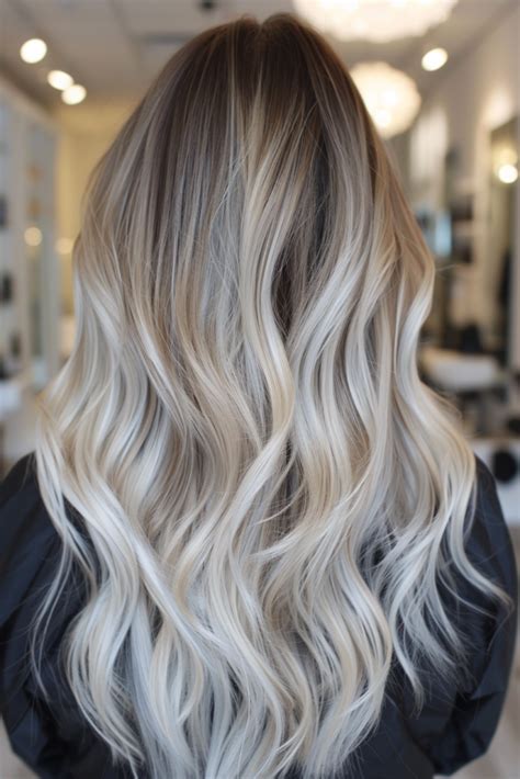 Sleek Frosty And Totally Trending Icy Blonde Balayage Ideas