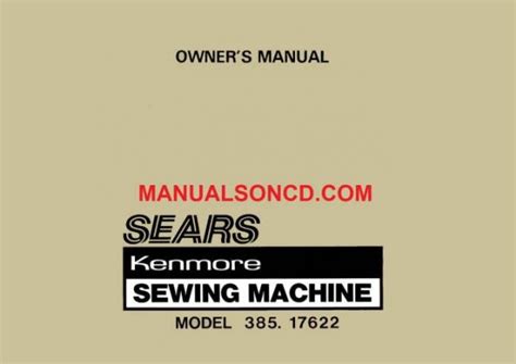 Kenmore Sewing Machine Manuals Download Your Manual