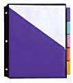 Office Depot Brand Double Pocket Insertable Plastic Divider Tab X