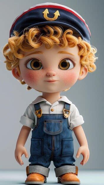 A Doll With Blonde Hair And Blue Overalls Is Wearing A Shirt That Says Quot The Word Quot