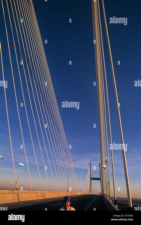 Talmadge Bridge Savannah Georgia Usa Stock Photo Alamy
