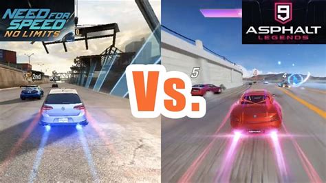 Asphalt 9 Vs Need For Speed No Limits Andoid Gameplay Youtube