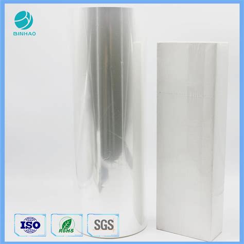 Transparent Pvc Heat Sealable Packaging Film For Naked Cigarette Box Cellophane Roll Package