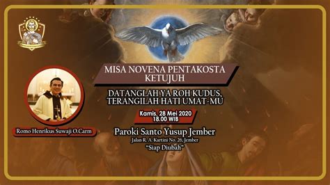 Live Streaming Misa Novena Pentakosta VII 2020 YouTube