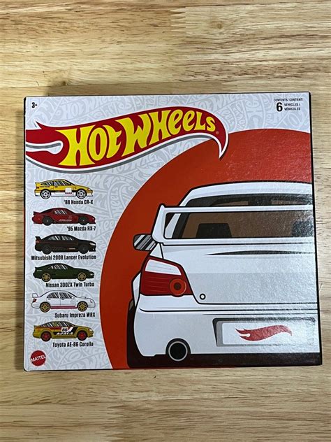 Hotwheels Hot Wheels Japanese Car Culture Honda CR X Mazda RX Mitsubishi