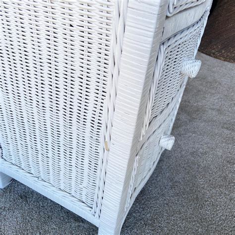 Boho Chic Wicker Highboy Lingerie Dresser For Sale At StDibs