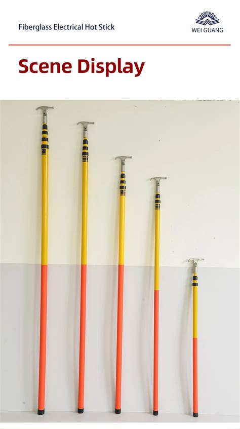High Voltage Electrical Telescoping Hot Sticks M M Hastings Insulated Operating Rod Frp