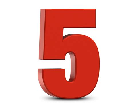 Picture of the Number 5 to Print | Activity Shelter