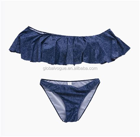 Classic Lotus Leaf Bikini Xxx China Girl Bikini Swimwear Photos Bikini In Bulk Sale Buy