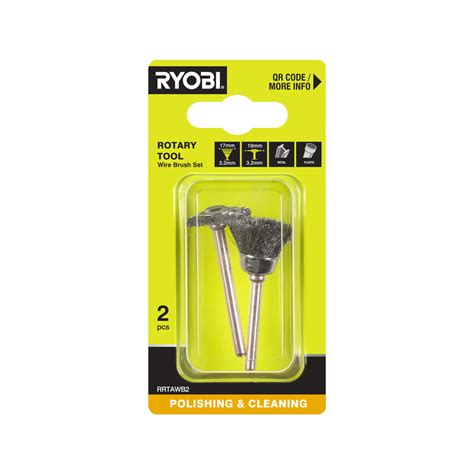 Ryobi 2 Piece Wire Brush Set Bunnings Australia