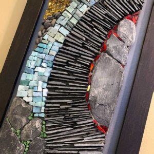 How To Make Rustic Abstract Mosaics With Slate Stone Glass