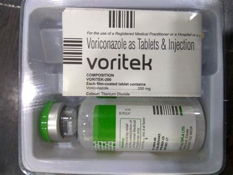 Voriconazole 200mg Cipla Voritek 200mg Antifungal Tablets 4 Tablet