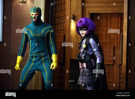 KICK ASS From Left Aaron Johnson Chloe Moretz Lions Gate