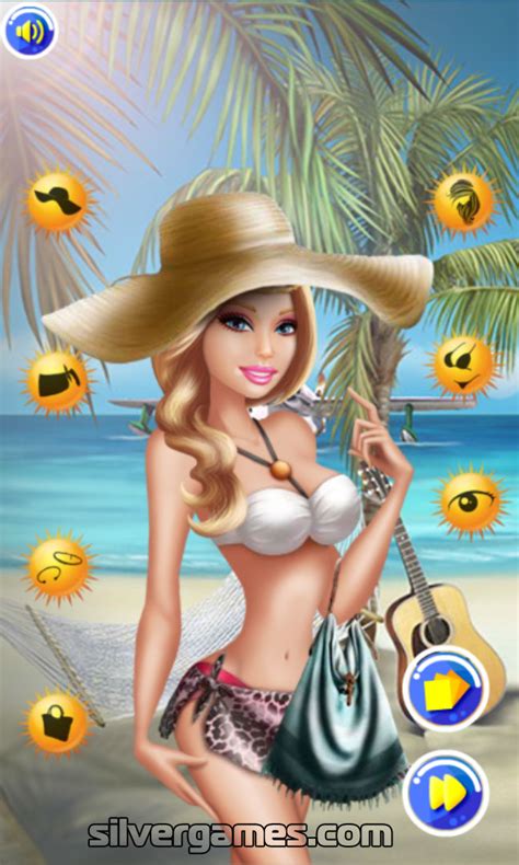 Barbies Sexy Bikini Beach Play Online On Silvergames