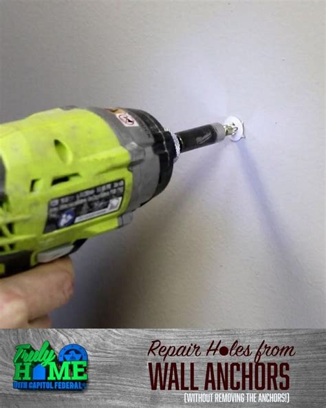 The Diva of DIY shares how to easily repair the hole from a wall anchor ...