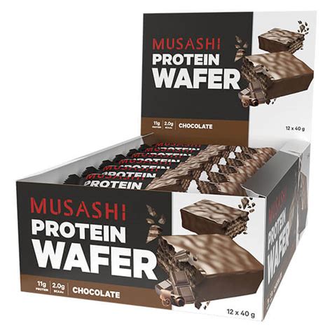 Musashi Protein Wafer Bar Box Of 12 Supplement Monster