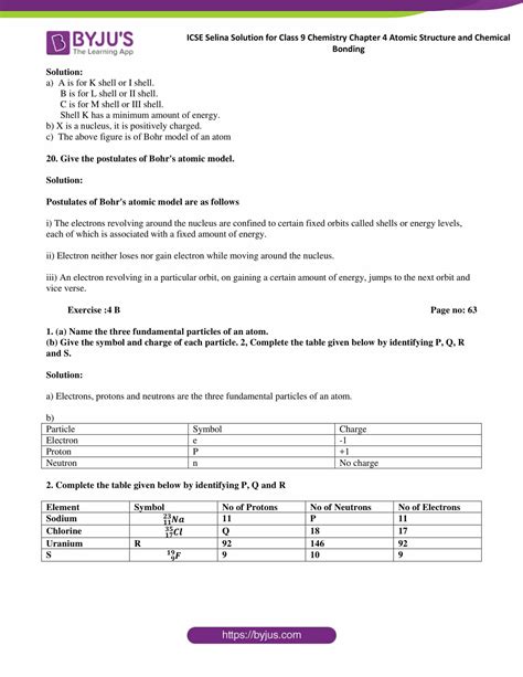 Selina Solutions Class 9 Concise Chemistry Chapter 4 Atomic Structure And Chemical Bonding