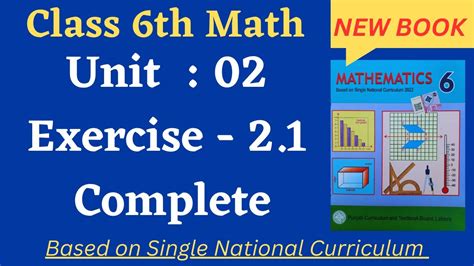 Class 6 Math New Book Exercise 2 1 [ Complete ] Class 6th Math New Book Unit 2 Exercise 2 1 New