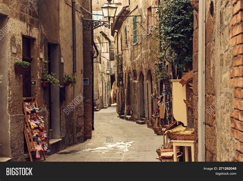 Narrow Street Medieval Image And Photo Free Trial Bigstock