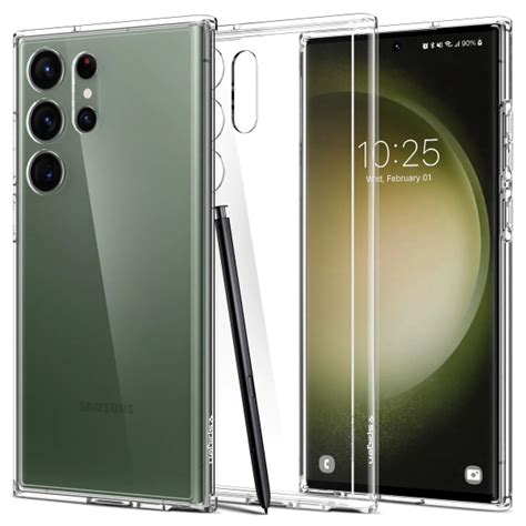 Чехол для Galaxy S23 Ultra Spigen (ACS05617) Ultra Hybrid Crystal Clear ...