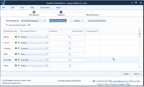 How To Map File Data In Saasant Transactions Saasant Support Portal