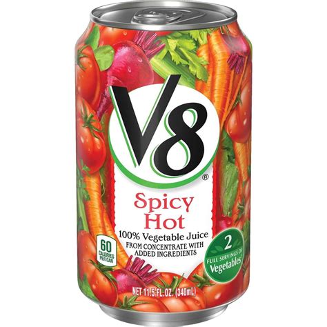 V Spicy Hot Vegetable Juice Ounce Per Case Walmart