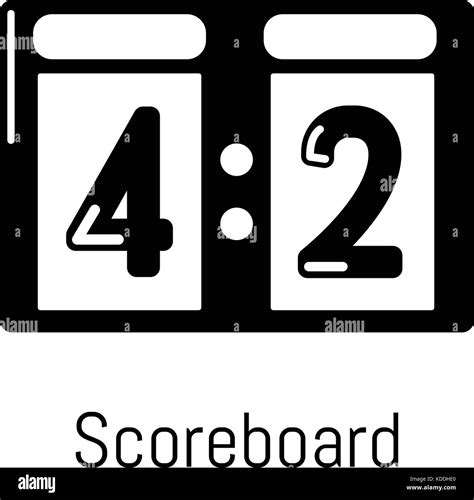 Scoreboard Icon Simple Black Style Stock Vector Image And Art Alamy