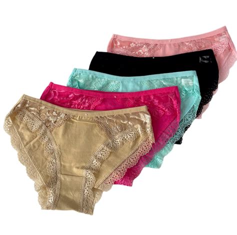 Lot Women Bikini Panties Brief Floral Lace Cotton Underwear Size M L Xl F Ebay