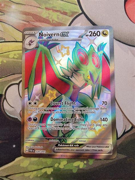 Noivern Ex Pokemon Paldean Fates Special Illustration Holo Rare Card