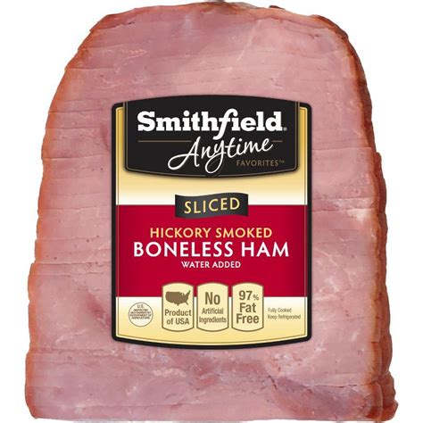 Smithfield Anytime Favorites Sliced Hickory Smoked Boneless Ham 275lbs