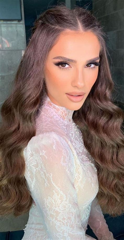 Soft Glam Makeup Ideas Nude Makeup Pairs With Dark Hair