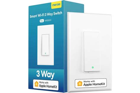 Умный настенный выключатель Meross HomeKit с клавишей MSS550 MSS550XHK ...